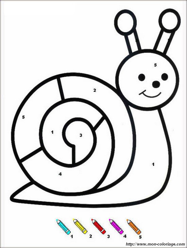 picture coloring snail