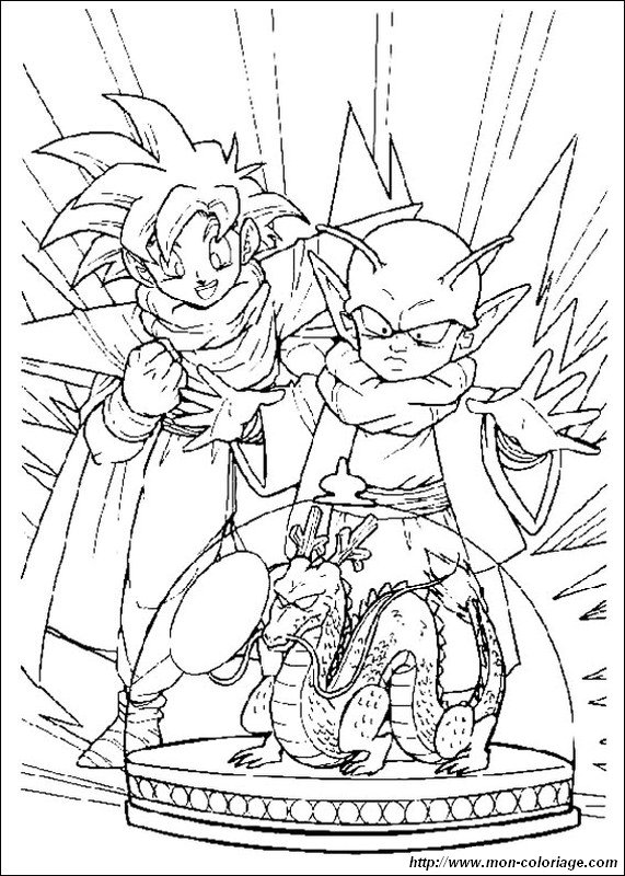 picture gohan and a little dragon