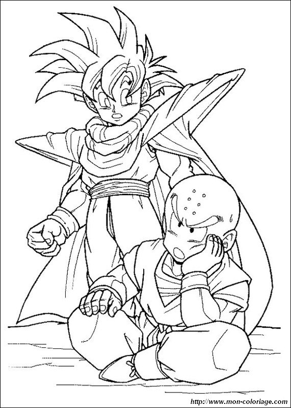 picture gohan with his friend kuririn