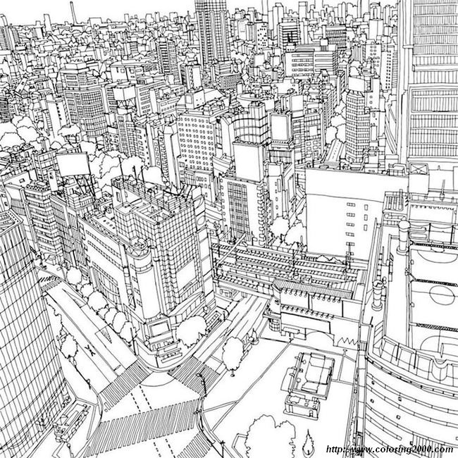 picture A city very detailed
