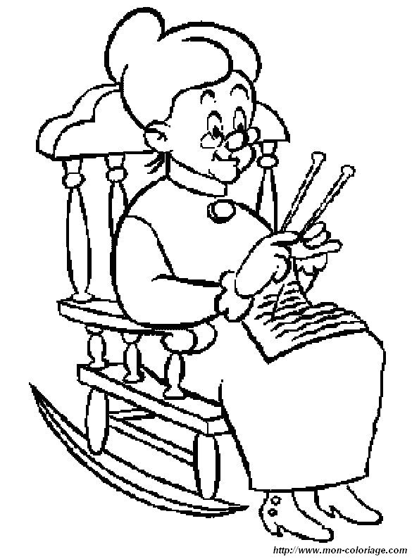 free grandma coloring pages - photo #9