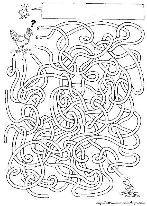 coloring Maze and labyrinth, page printable labyrinth