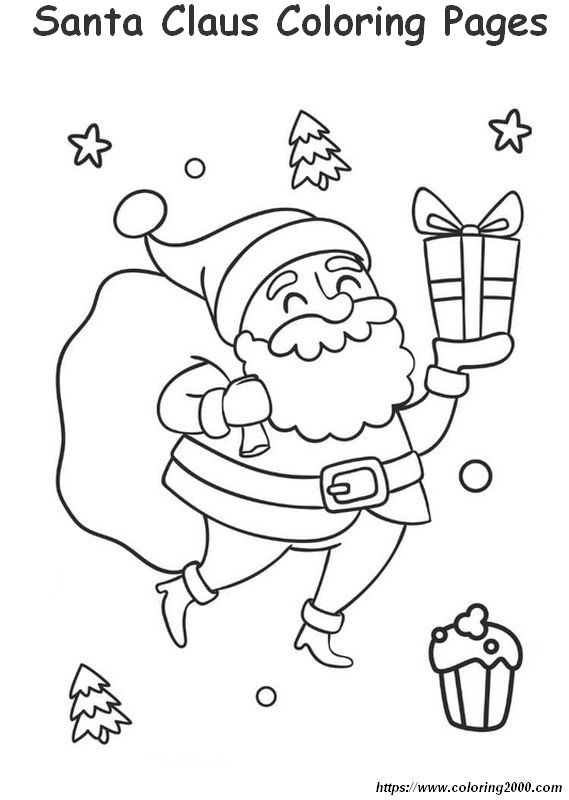 picture Santa Claus is ready with lot of presents