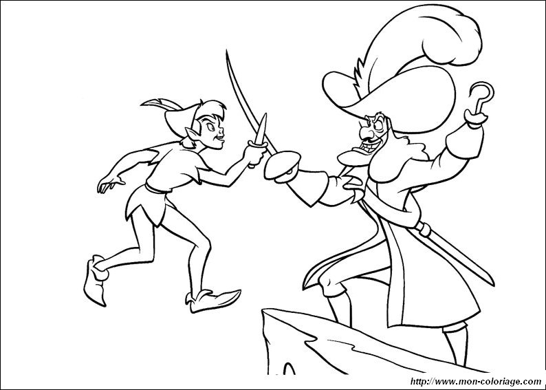picture captain hook and peter pan