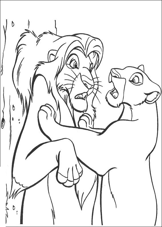 picture the lion king colouring