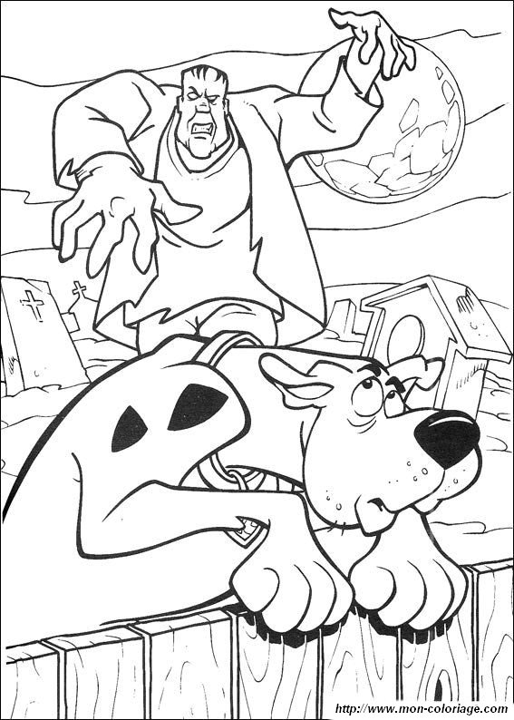 picture scoobydoo to color