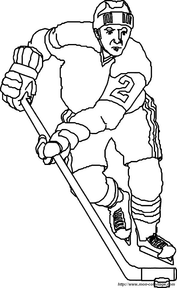 picture hockey coloring page 02