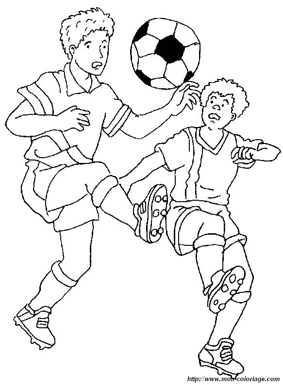 picture soccer football coloring page 07