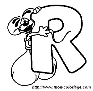 picture letter R