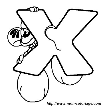 picture letter X