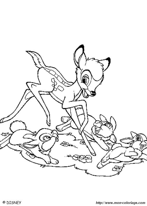 picture bambi colouring