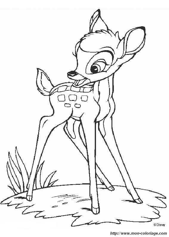 picture bambi to color