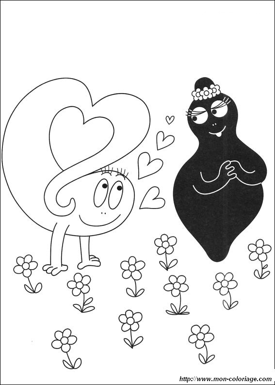 picture barbapapa colouring