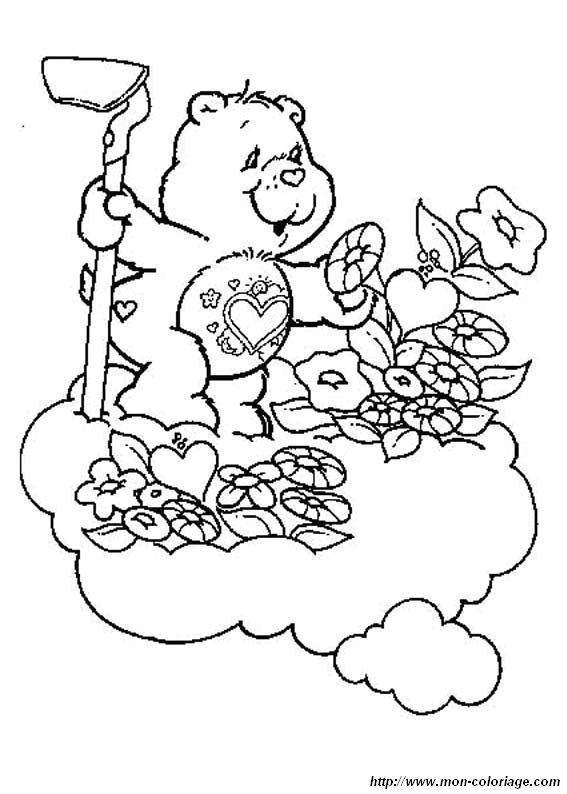 picture coloring care bears