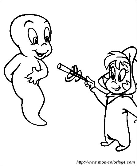 picture coloring casper