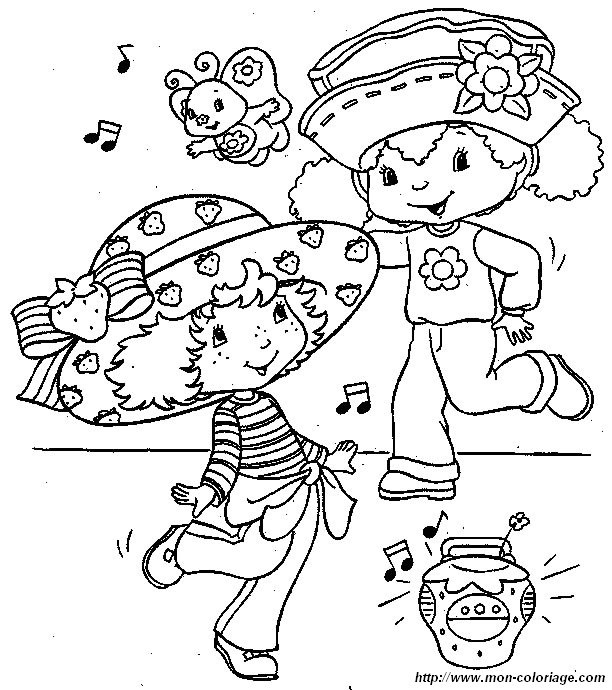 picture dancing strawberry shortcake
