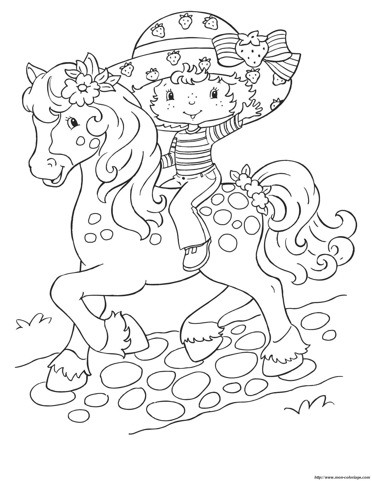 picture horse strawberry shortcake