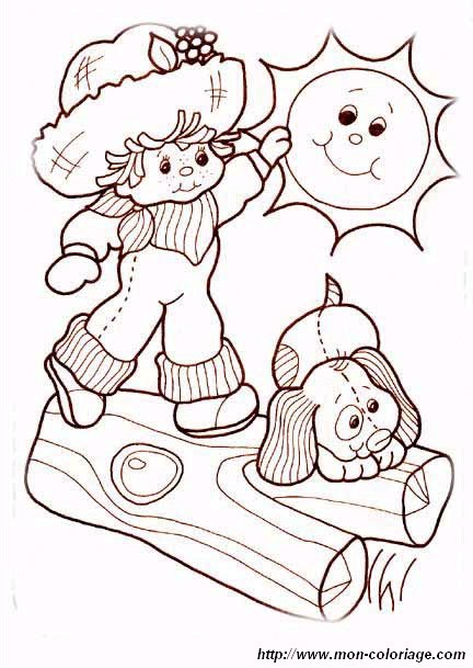 picture strawberry shortcake to color