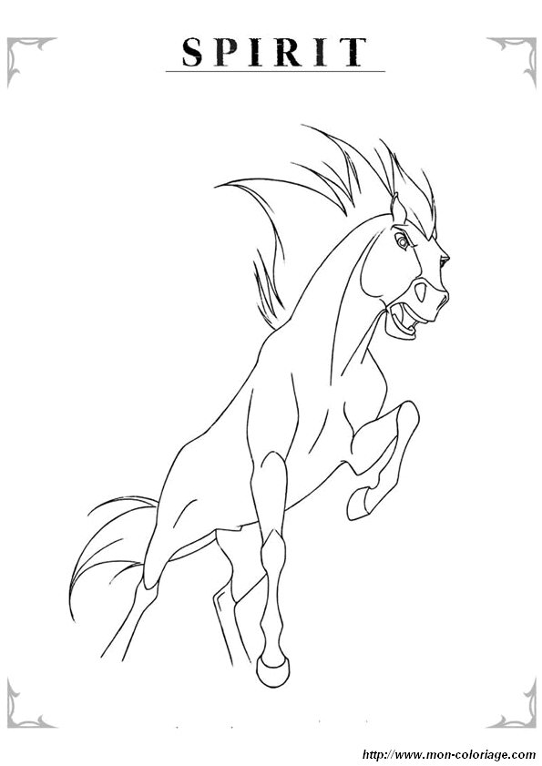 picture horse to color