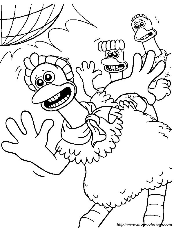 picture chicken run page
