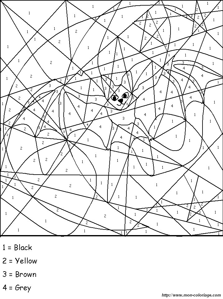 picture coded coloring pages 5