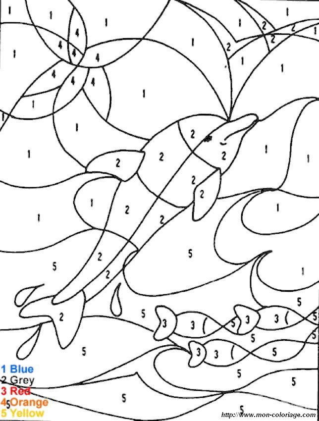 picture coded coloring page