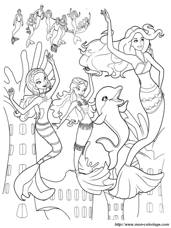 picture three beautiful mermaids