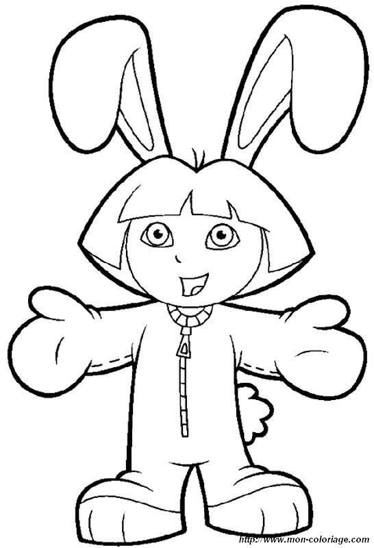 picture dora disguised as a rabbit