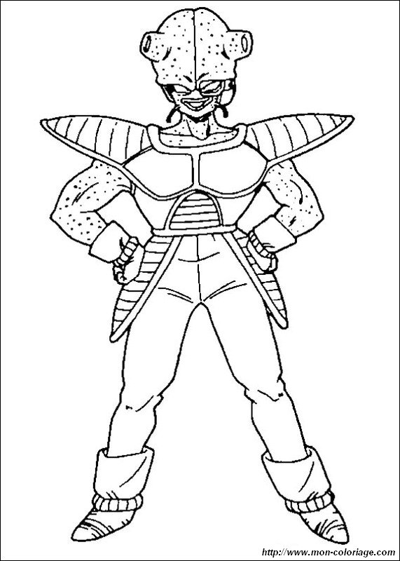 coloring Dragon Ball Z, PDF page ginyu force to print out