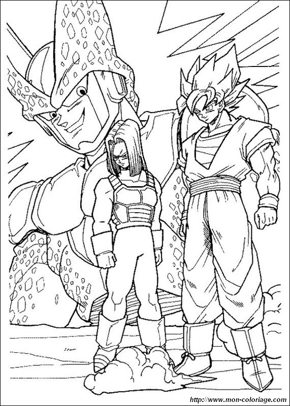 picture goku with trunks and cell