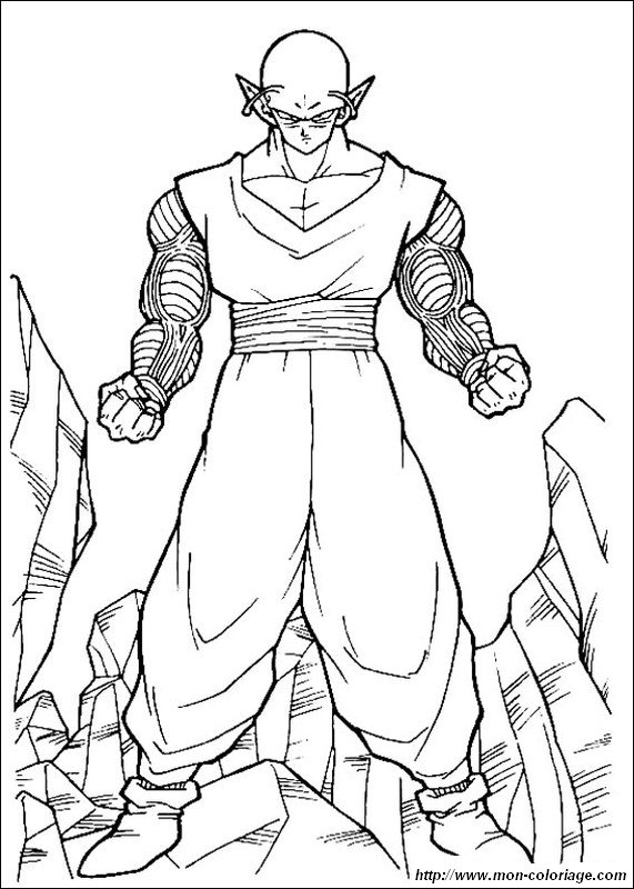 coloring Dragon Ball Z, page piccolo to print out or color online