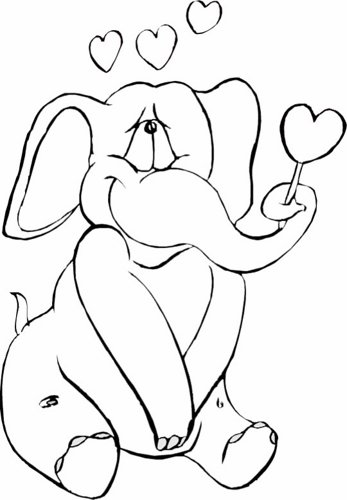 picture elephant and heart