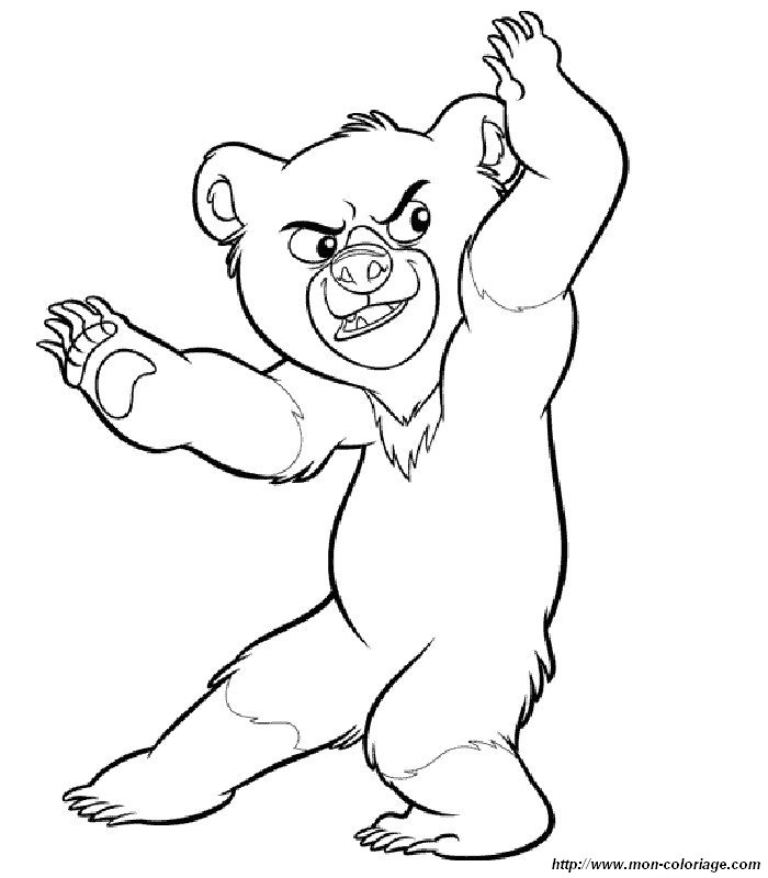 picture brother bear to color