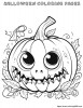 Children watched the carving of pumpkins for Halloween with great excitement