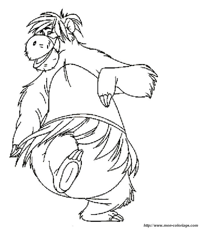 jungle book baloo coloring pages