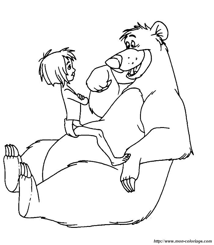 jungle book baloo coloring pages