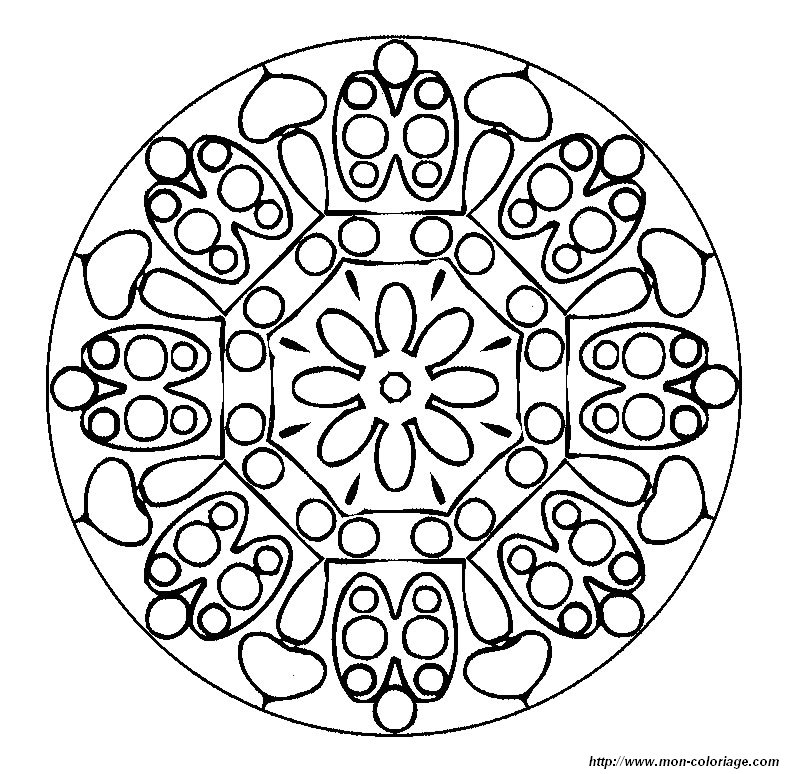 picture coloring mandalas