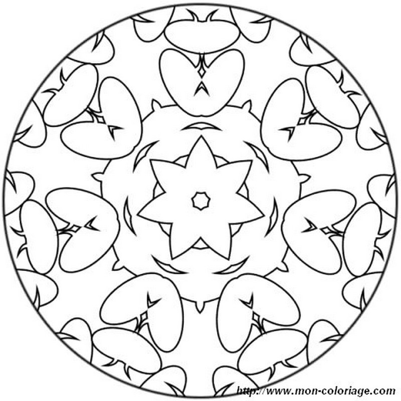 picture mandala many hearts