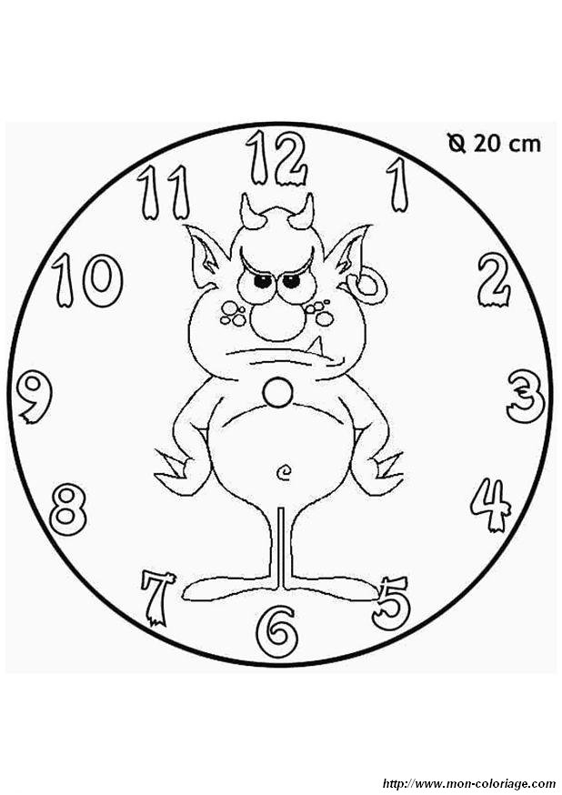 picture monster clock