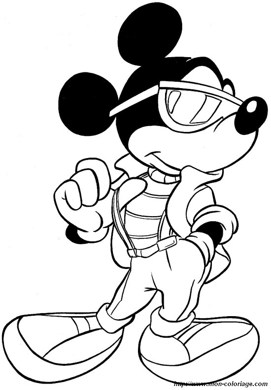 picture coloring mickey