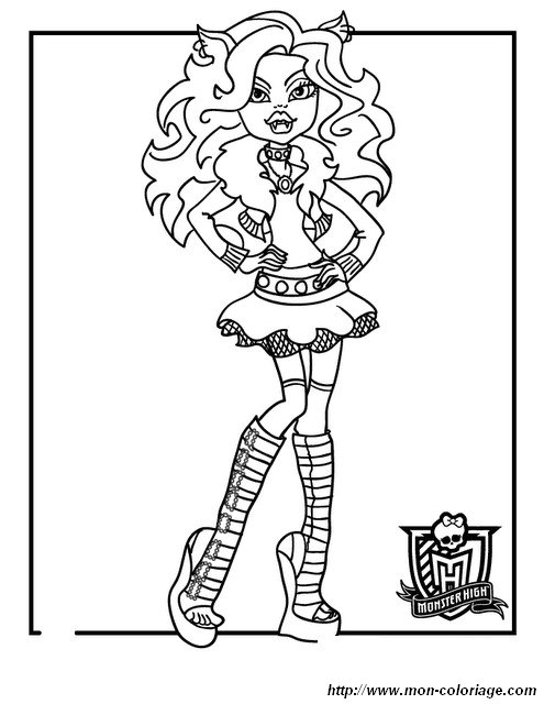 picture monster high pages
