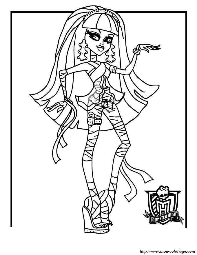 picture monster high to color