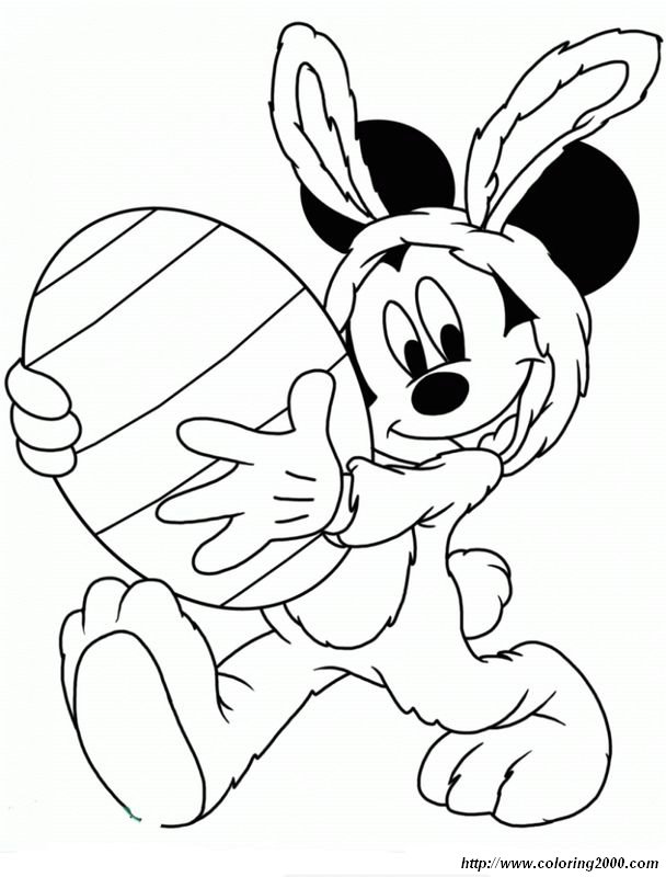 picture Mickey is very happy for easter