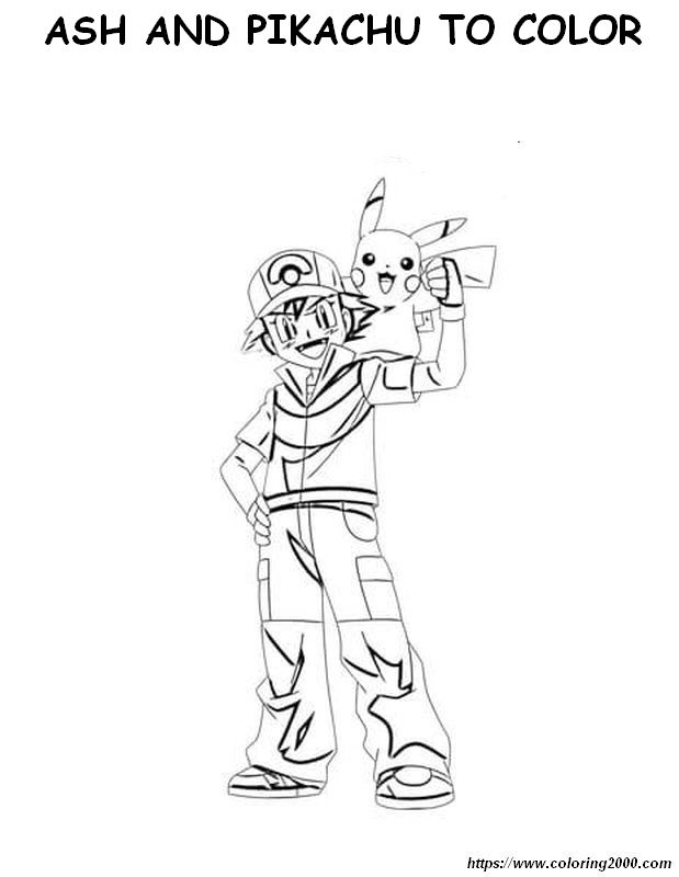 picture Ash and Pikachu together