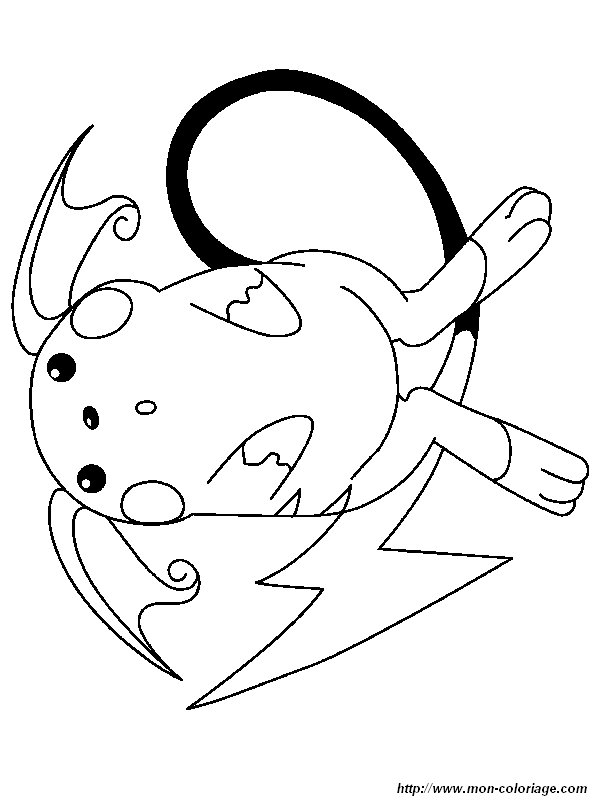 Raichu Coloring Pages