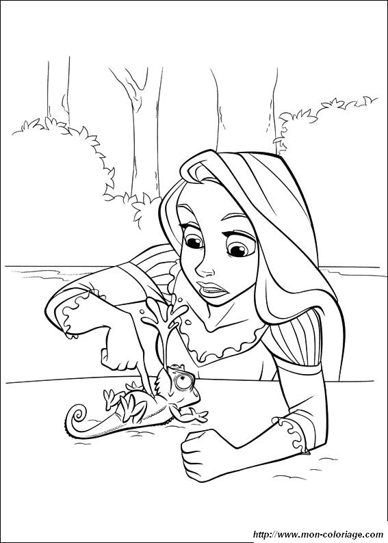 picture coloring rapunzel 1