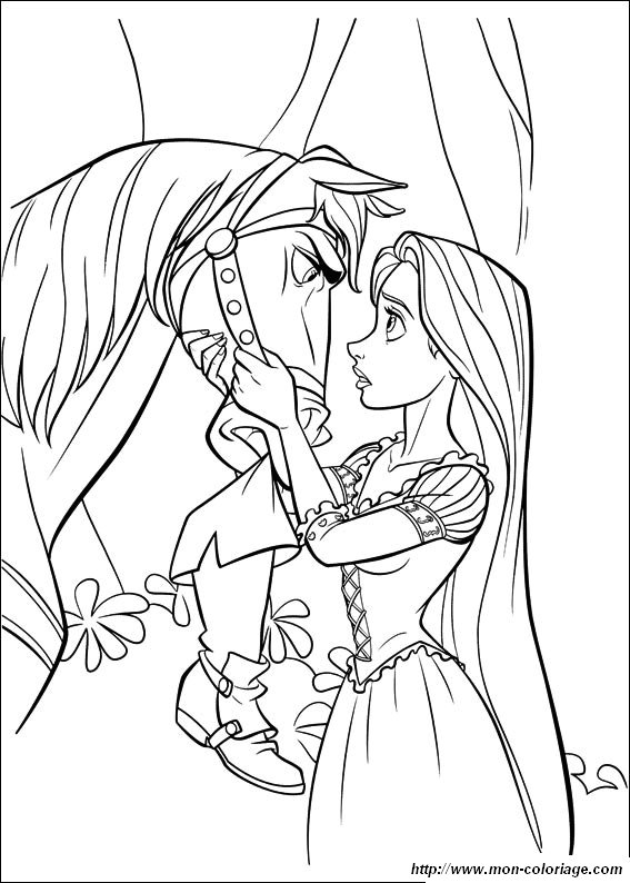 picture rapunzel to color 1