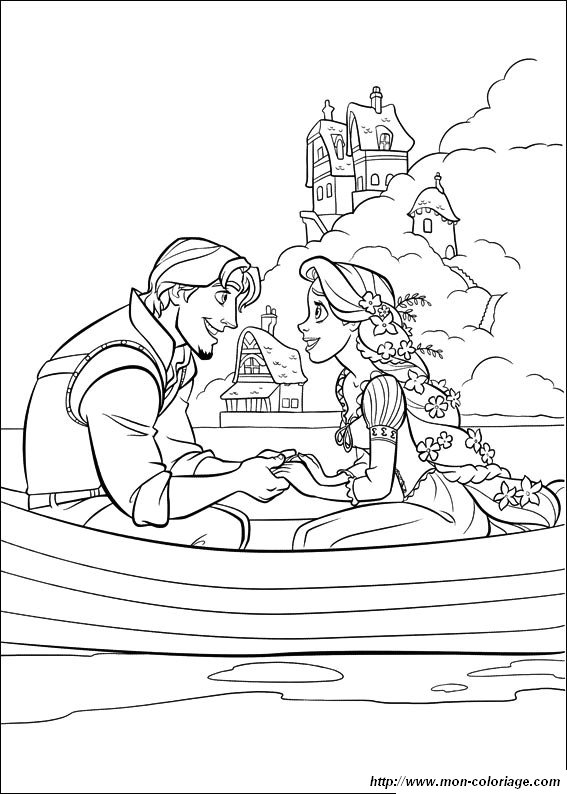 picture rapunzel to color