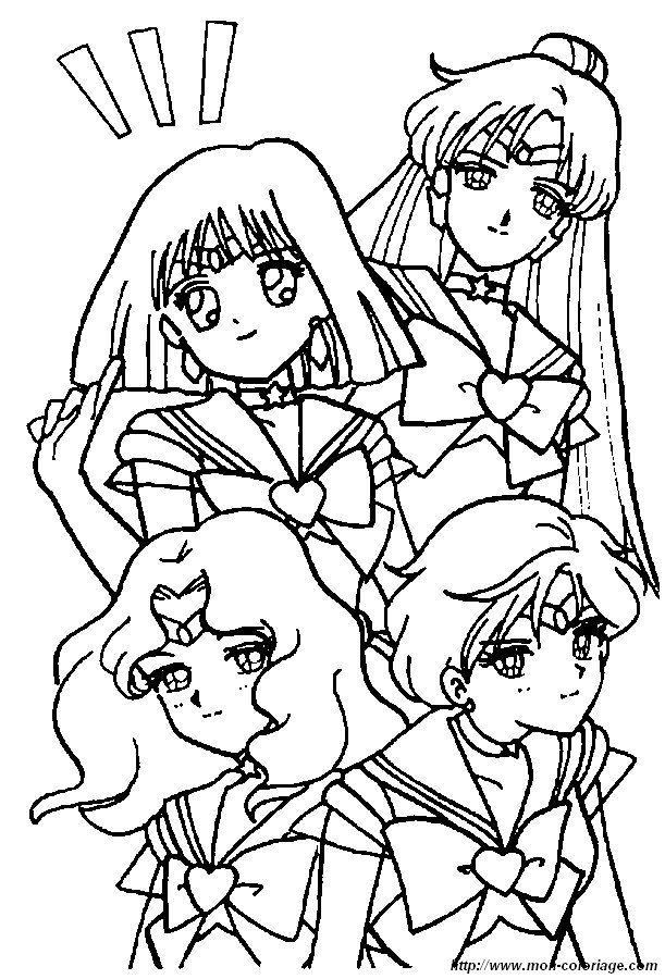 picture coloring sailor moon