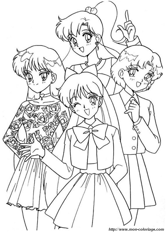 picture sailor moon and friends